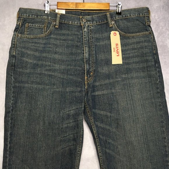 Levis Mens 550 Relaxed Fit Blue Jeans size 44x29 Tapered Leg Denim NEW w Tags - Picture 2 of 16